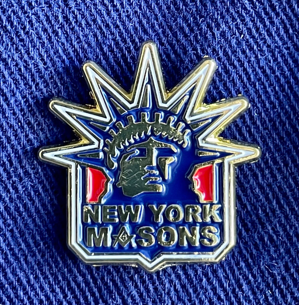 1" New York Masons Lapel Pin ***Free Shipping***