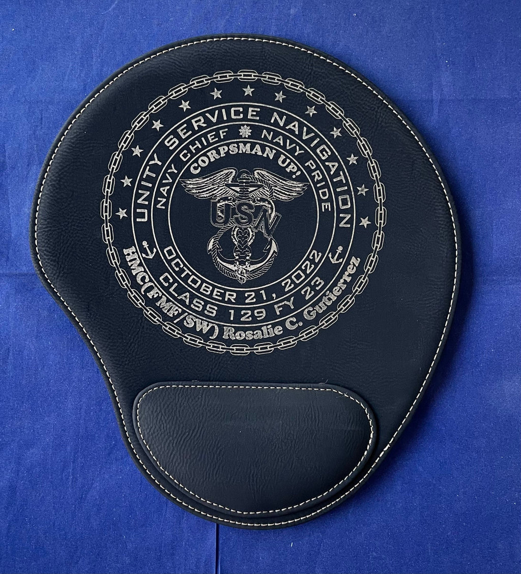 Personalized Class 130/FY24 Leatherette Mouse Pad ***FREE SHIPPING*** PM us the information.
