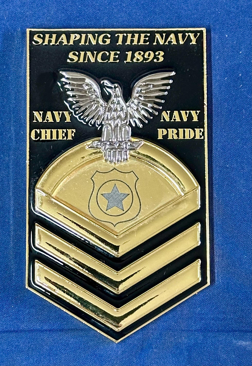 Personalized Chevron Coin for U.S. Navy Chief Petty Officer Class 132/FY26 Sponsors and Leads. Message us the name & rate.