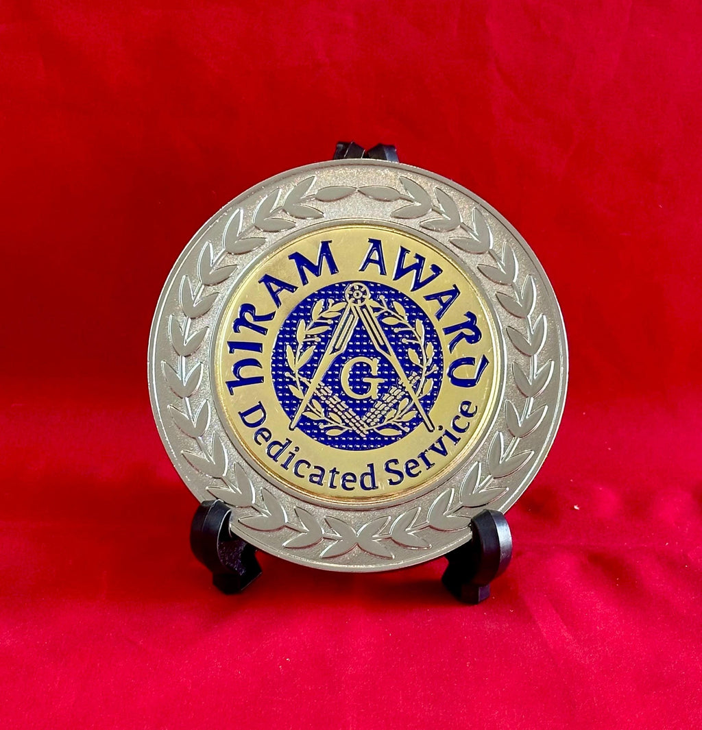 Customize Desk Display Masonic Plate. MM/PM/HA/25 Yrs