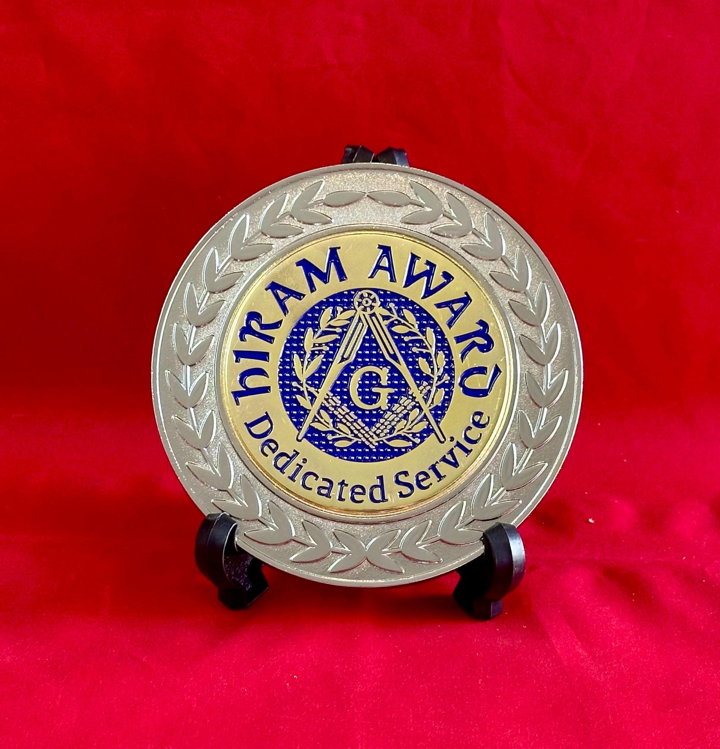 Customize Desk Display Masonic Plate. MM/PM/HA/25 Yrs