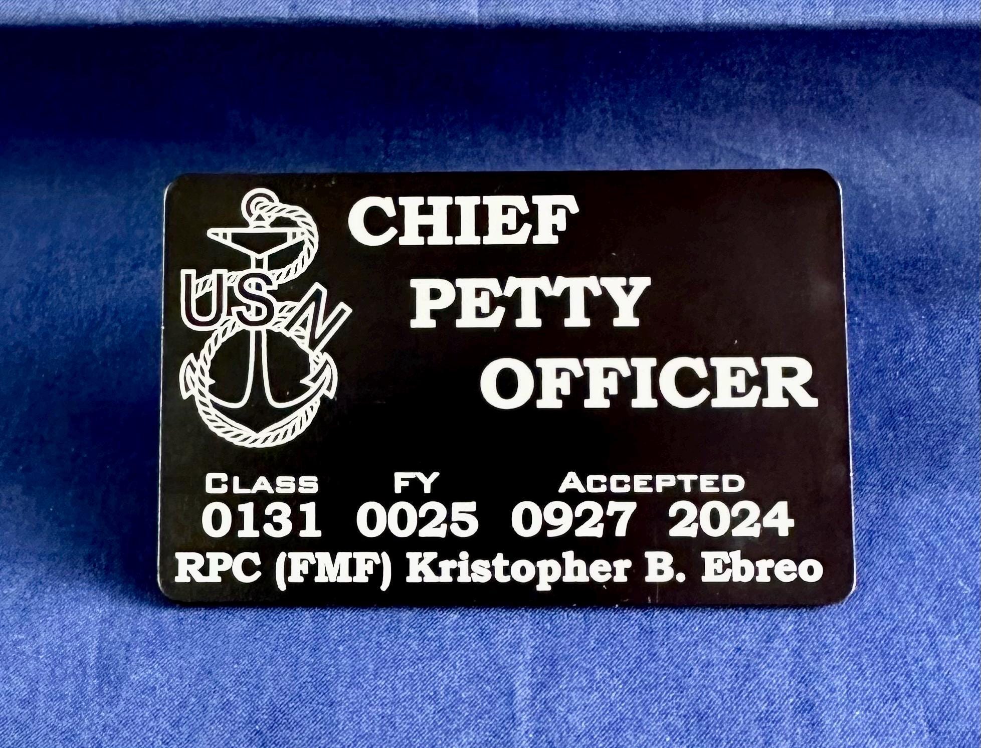 Customized Metal Card for Class 132 FY26