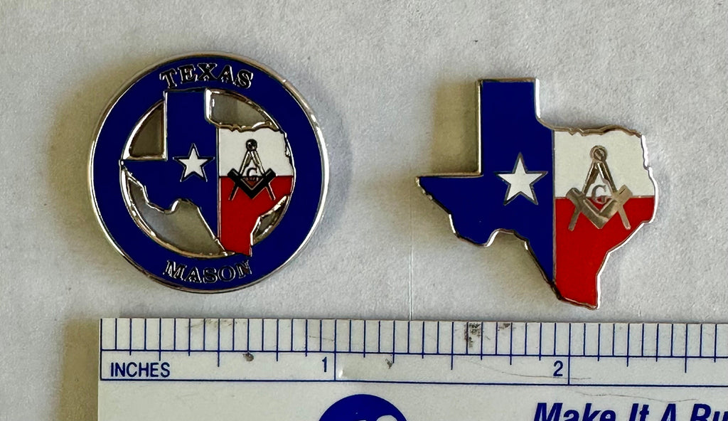 State FL TX WV Lapel Pin