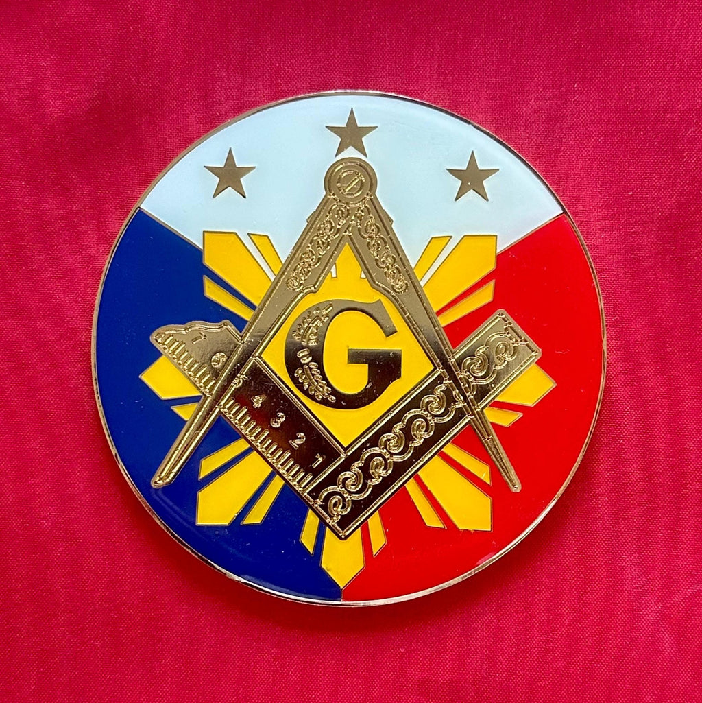 Customize Masonic Coin Back. MM/PM