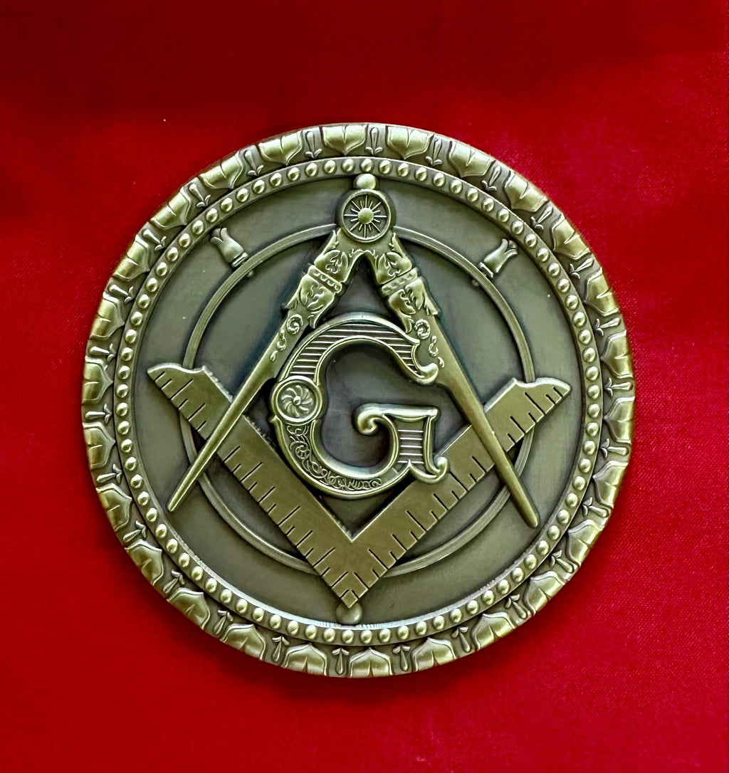 Customize Masonic Coin Back. MM/PM