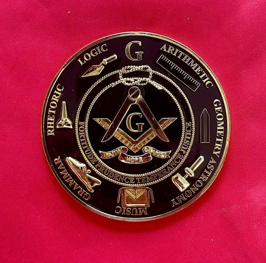 Customize Masonic Coin Back. MM/PM