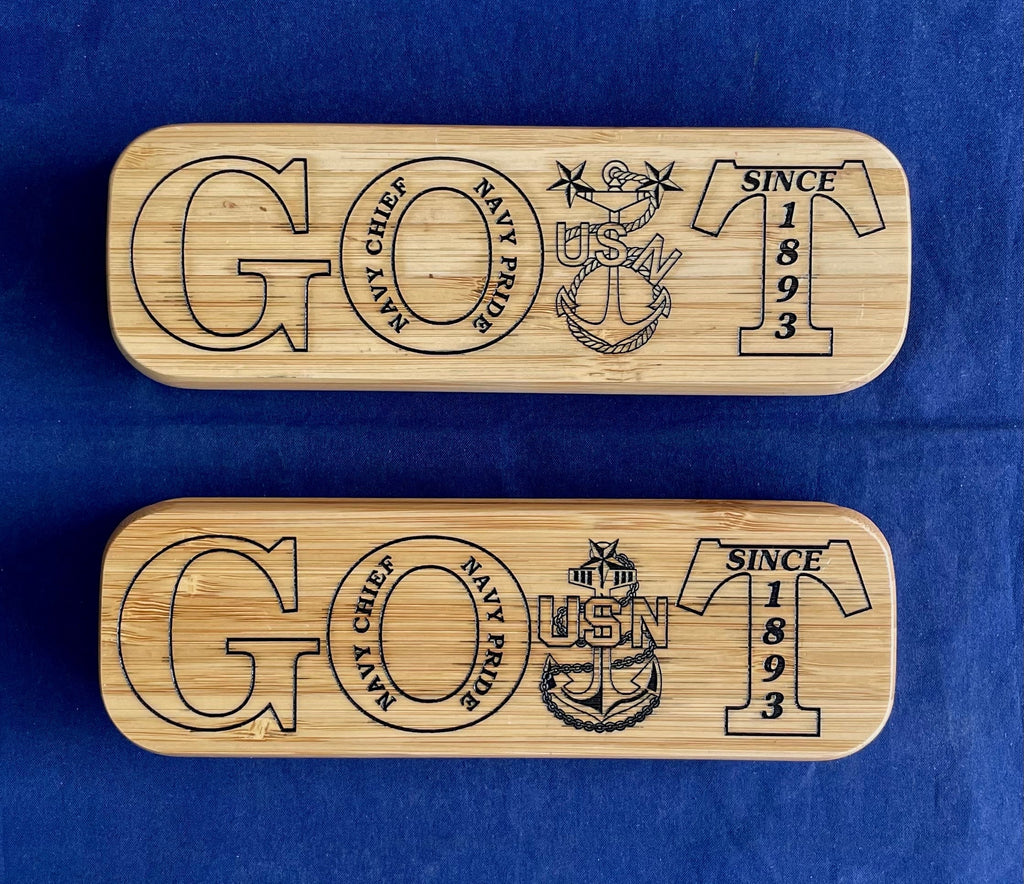 GOAT Chief/Senior Chief/Master Chief Bamboo Pen and Holder
