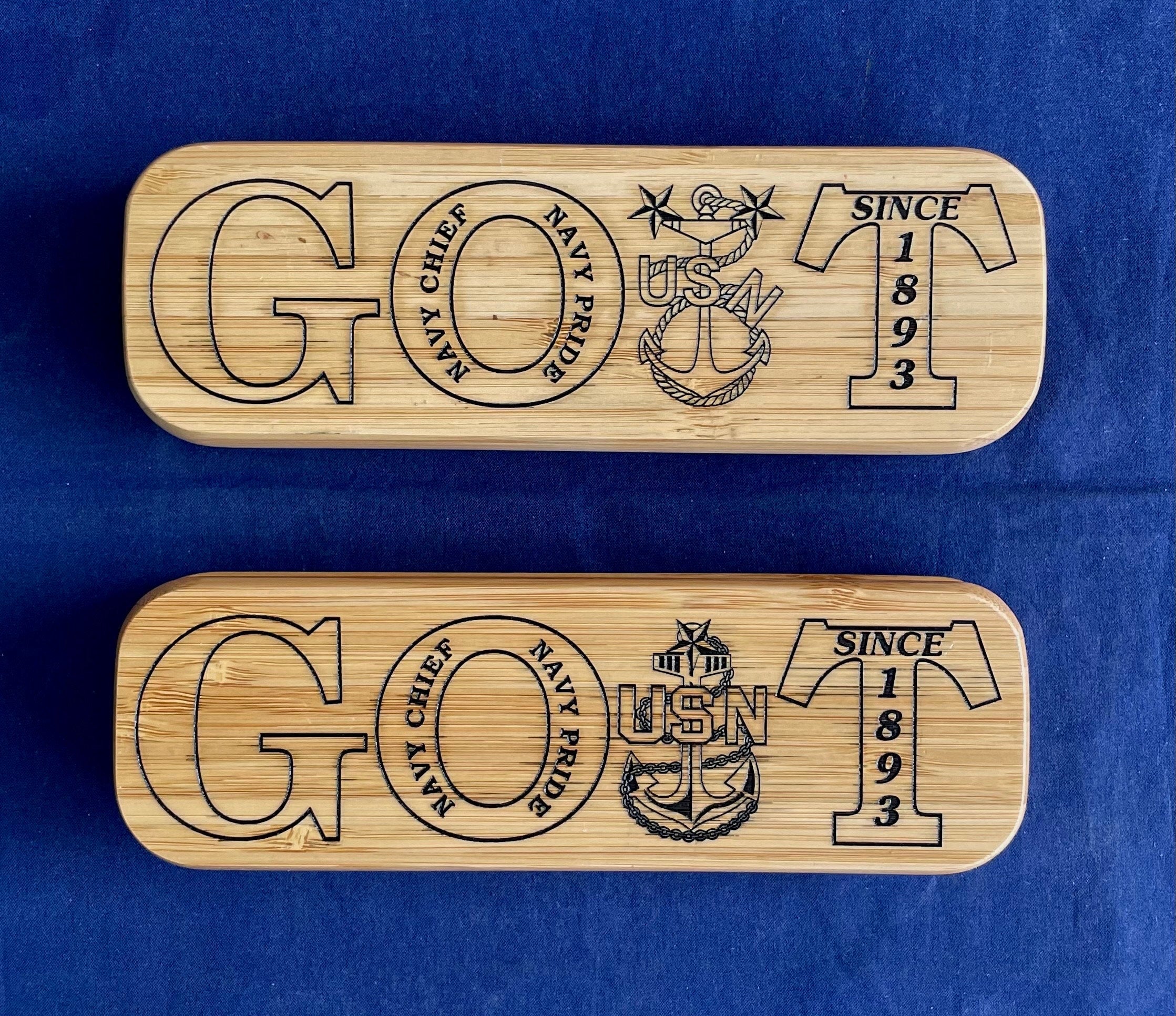 GOAT Chief/Senior Chief/Master Chief Bamboo Pen and Holder