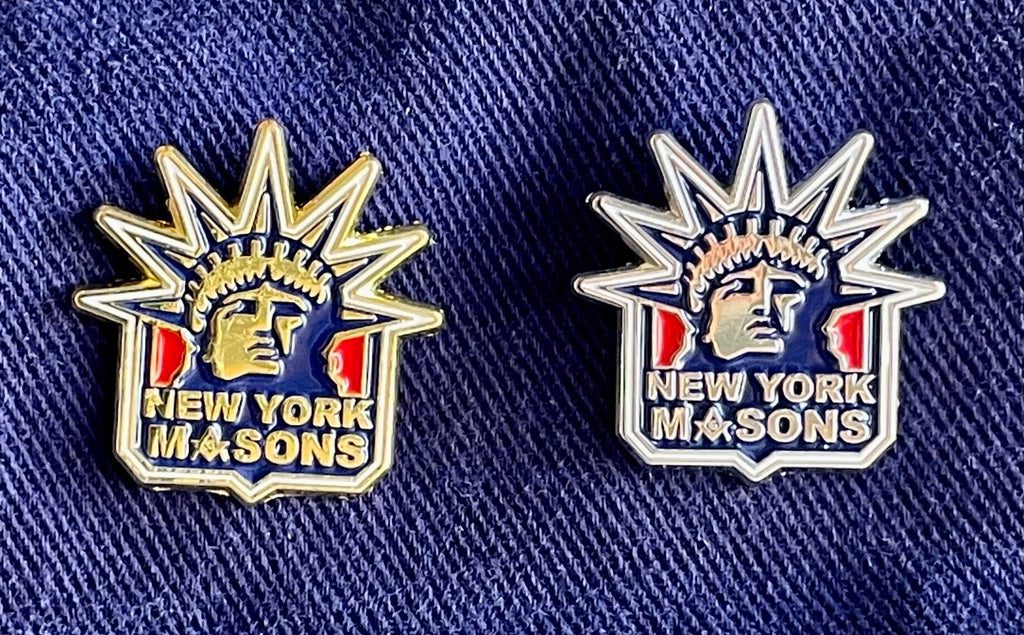 1" New York Masons Lapel Pin ***Free Shipping***