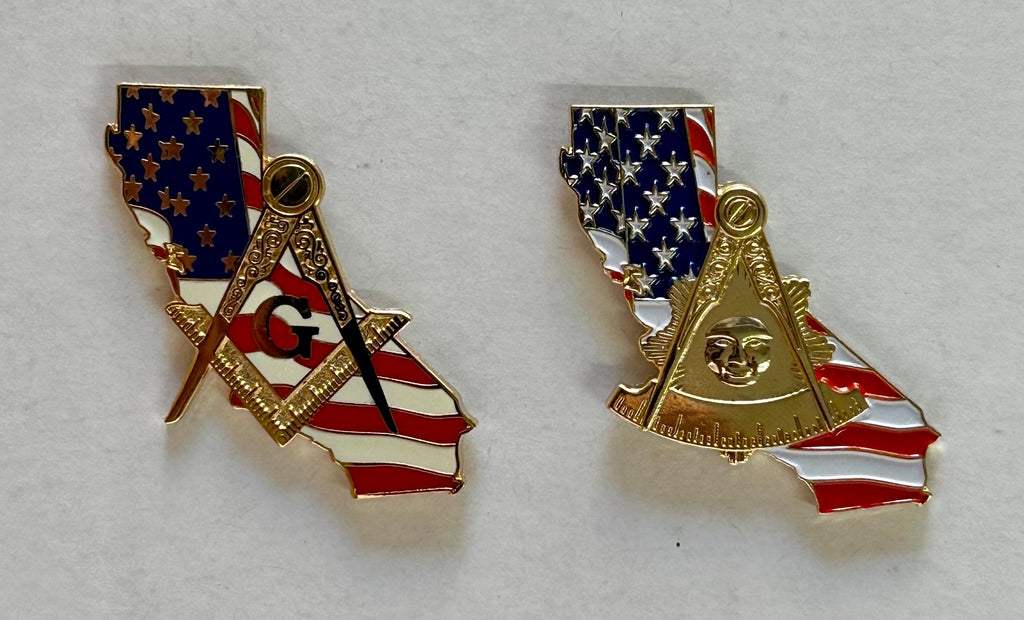 State FL TX WV Lapel Pin