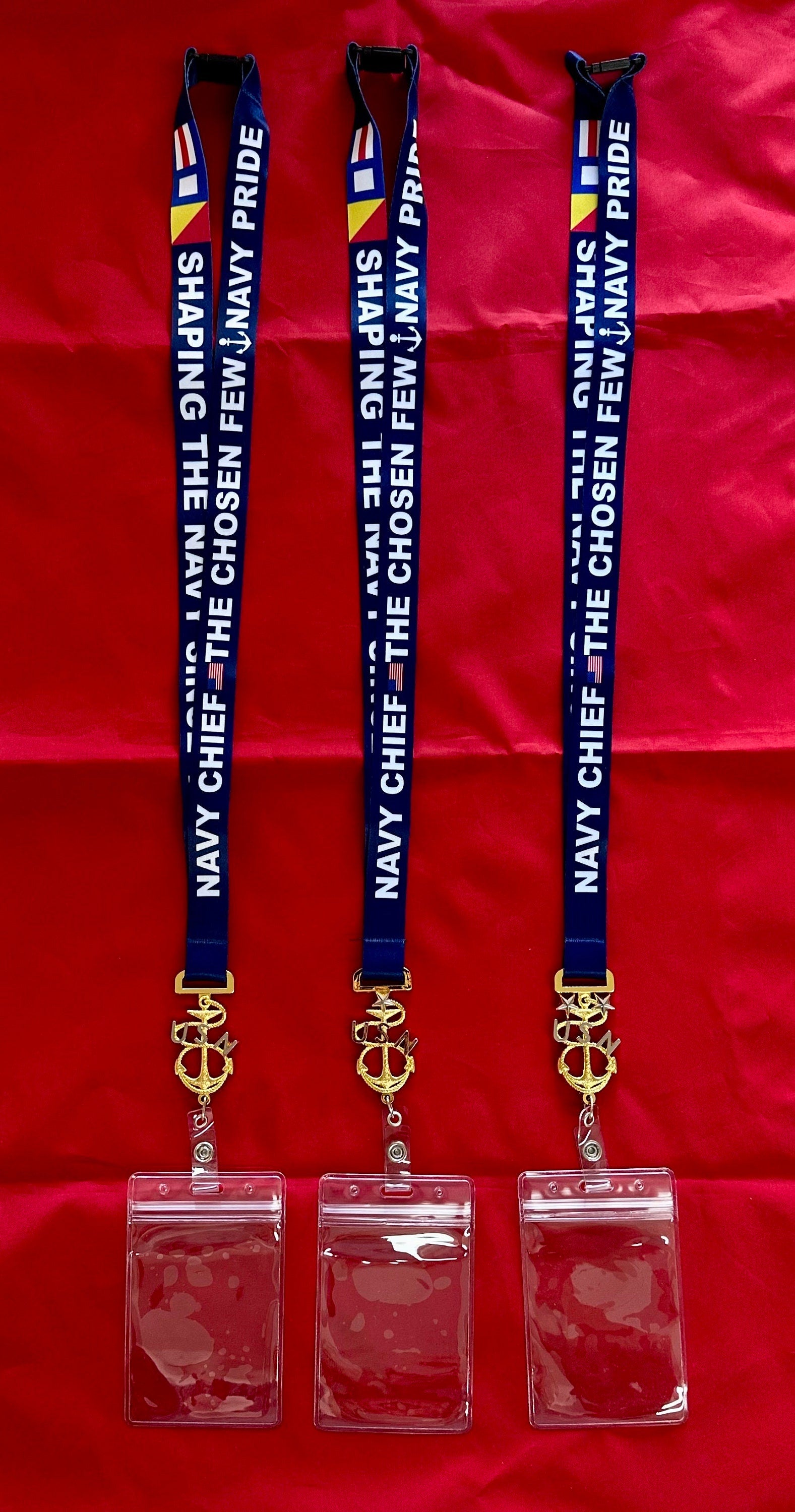 Chief/Senior/Master Chief Heritage/Anchor Style Lanyard ID Card Holder