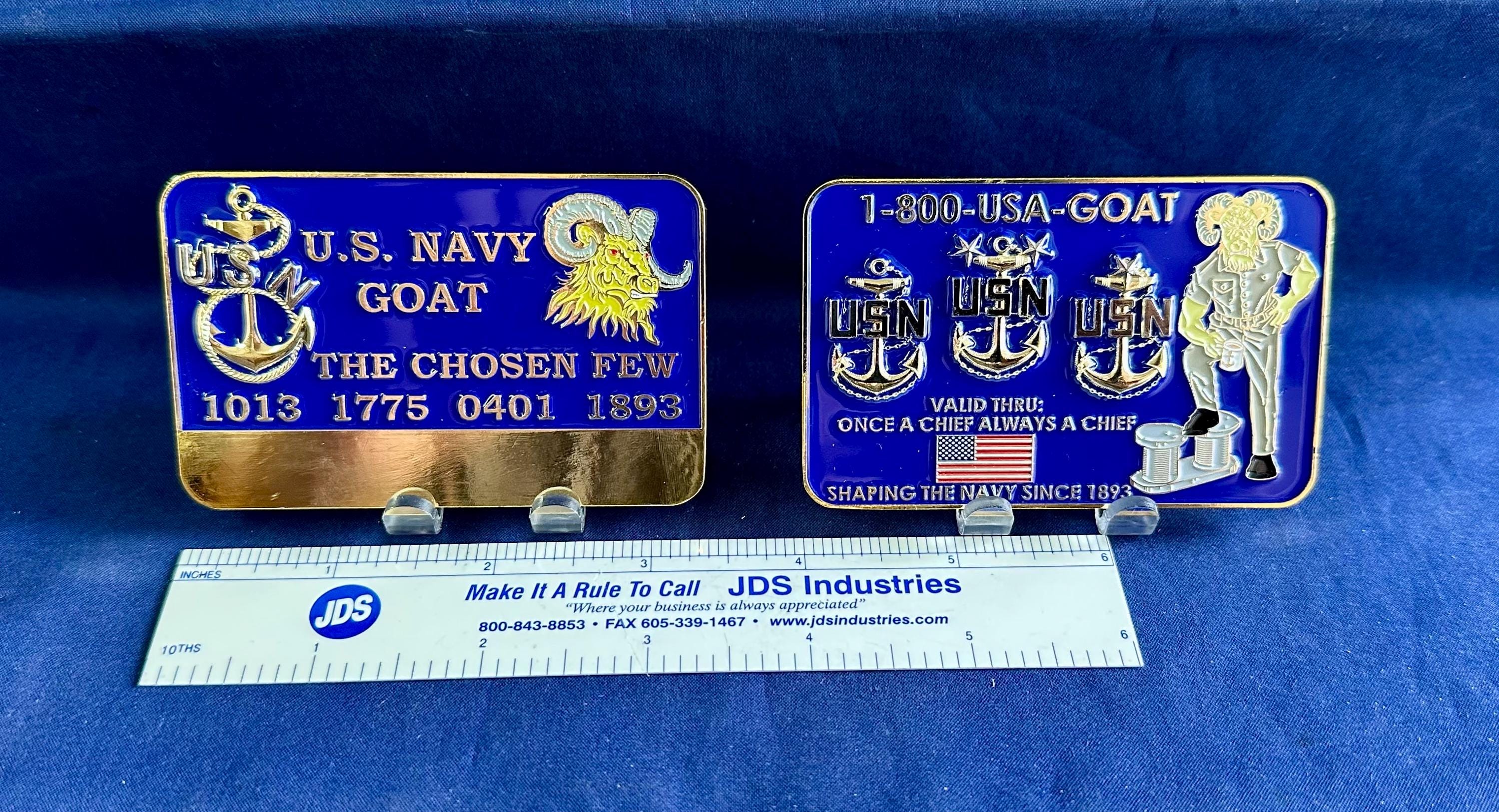 Personalized Credit Card Style Coin for U.S. Navy Chief Petty Officer Class 132/FY26 Selects Sponsors and Leads. Message us the name & rate.