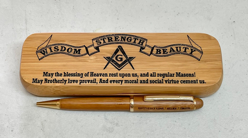 Bamboo Pen and Pen Holder