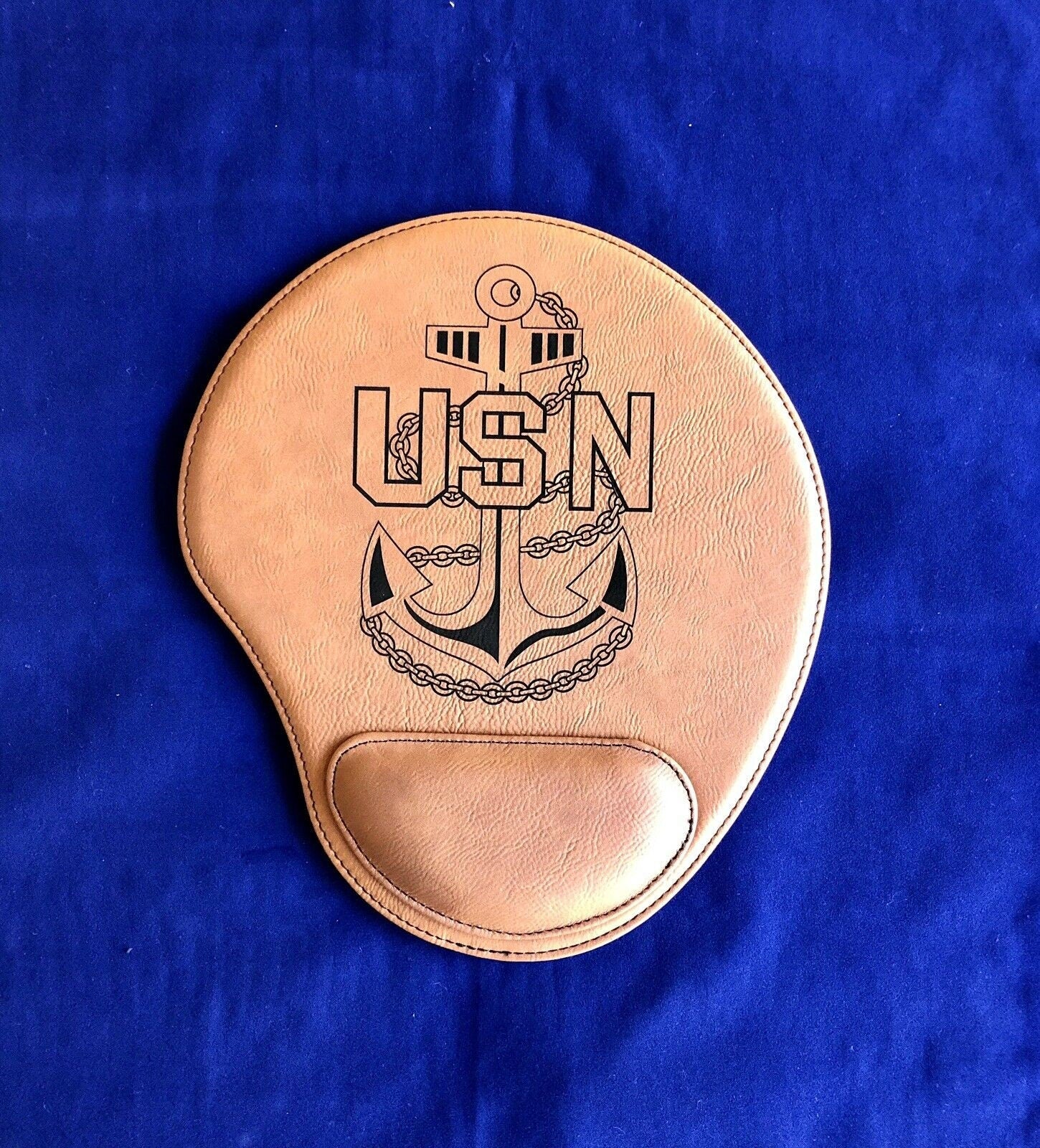 U.S. Navy Chief - Senior Chief - Master Chief Leatherette Mouse Pad