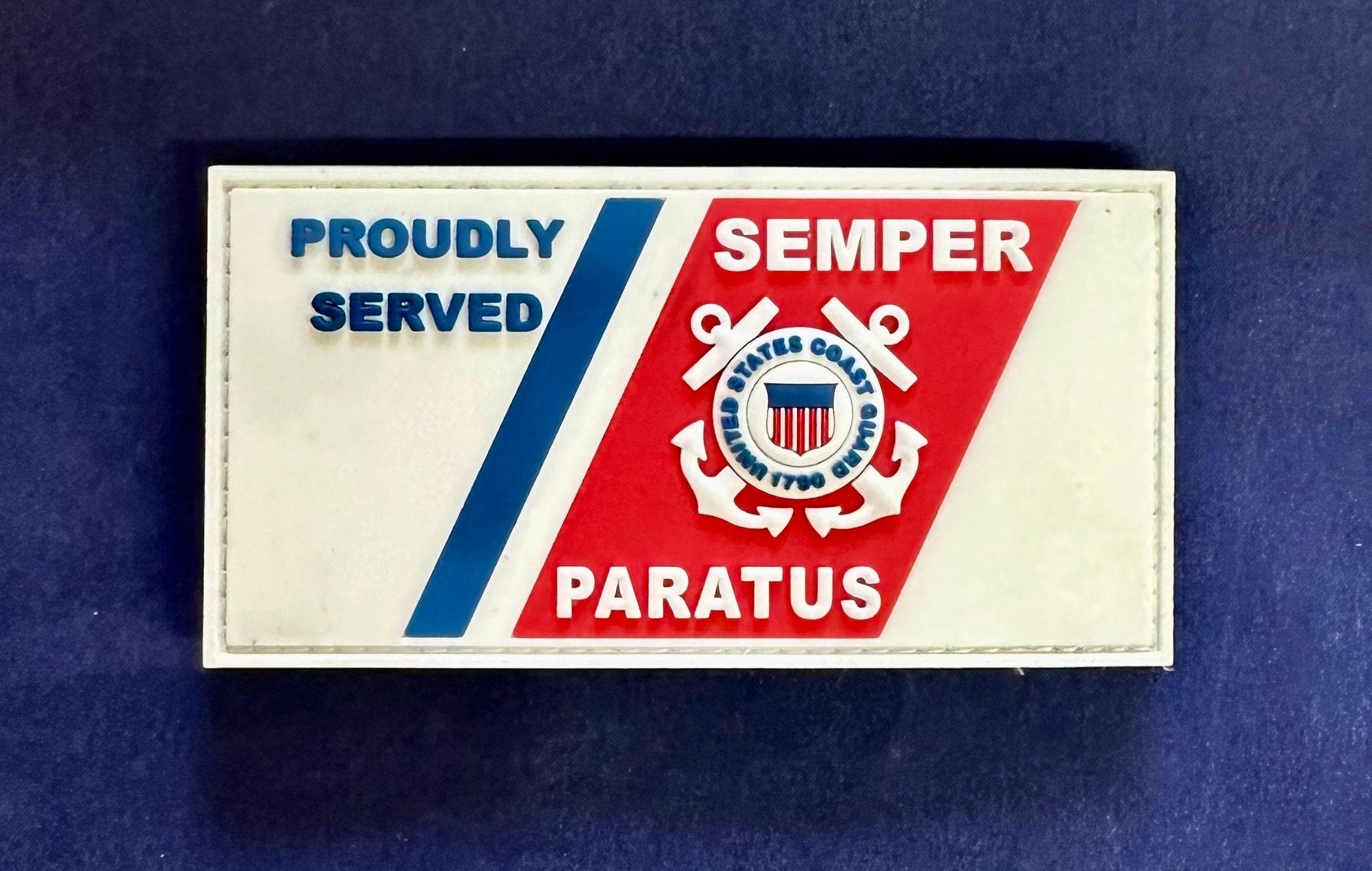 U.S. Coast Guard PVC Patch & Luggage Tag