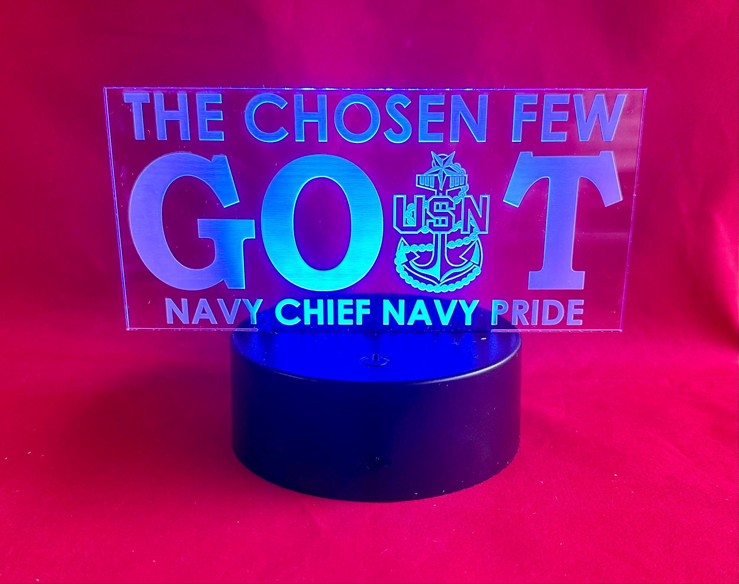 LED GOAT Chief Senior Chief Master Chief Desk Lamp.