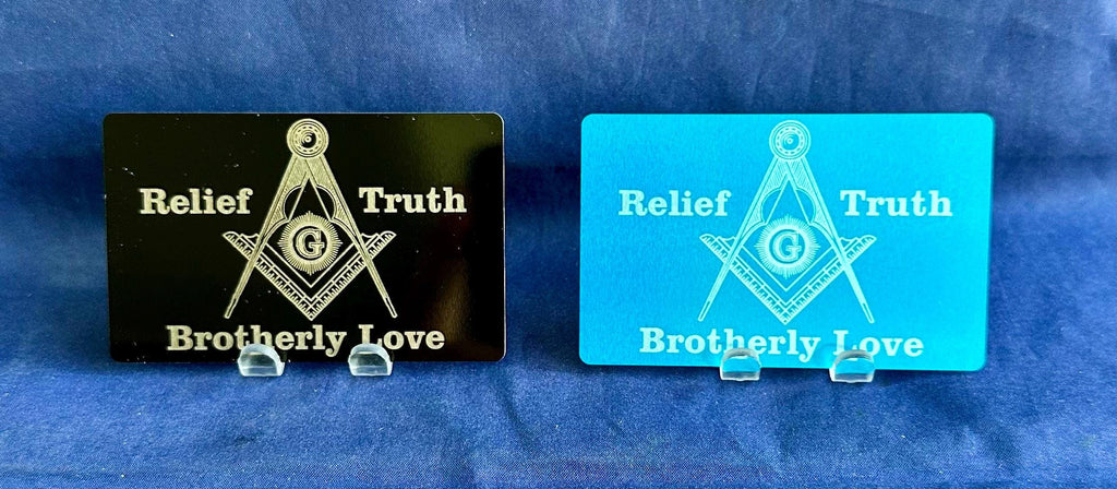 Masonic Metal Card