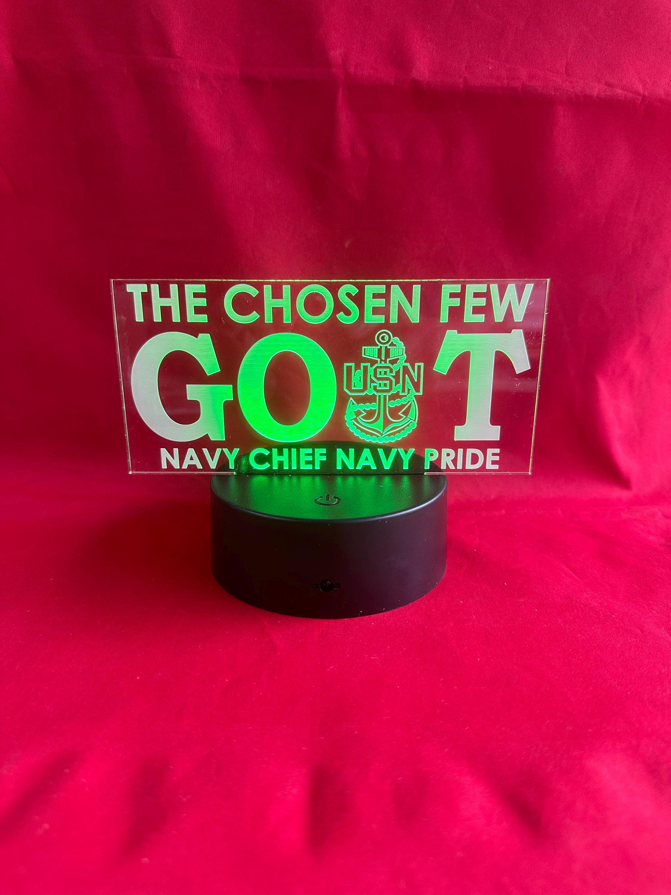 LED GOAT Chief Senior Chief Master Chief Desk Lamp.