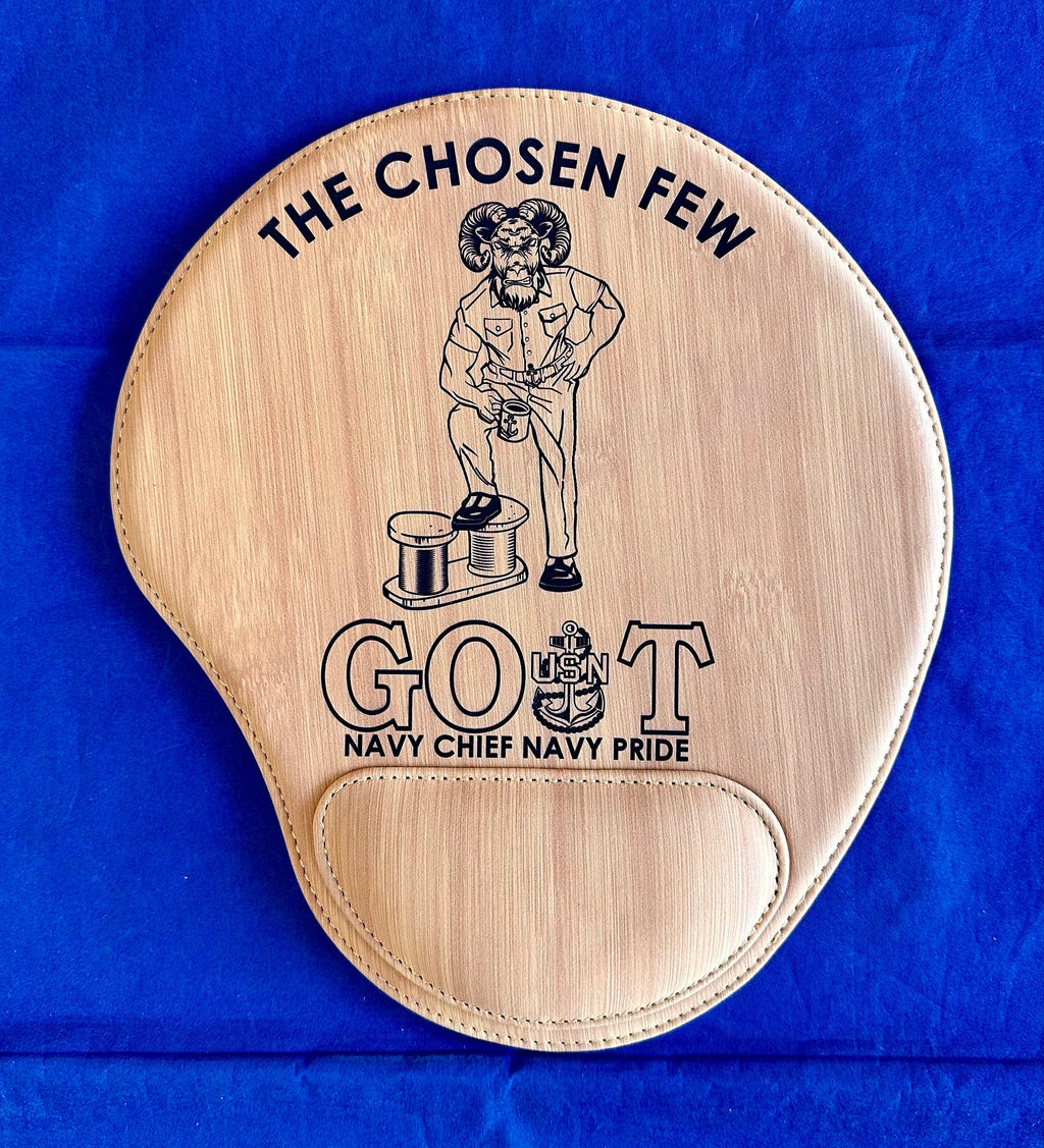 GOAT Bamboo Leatherette Mouse Pad