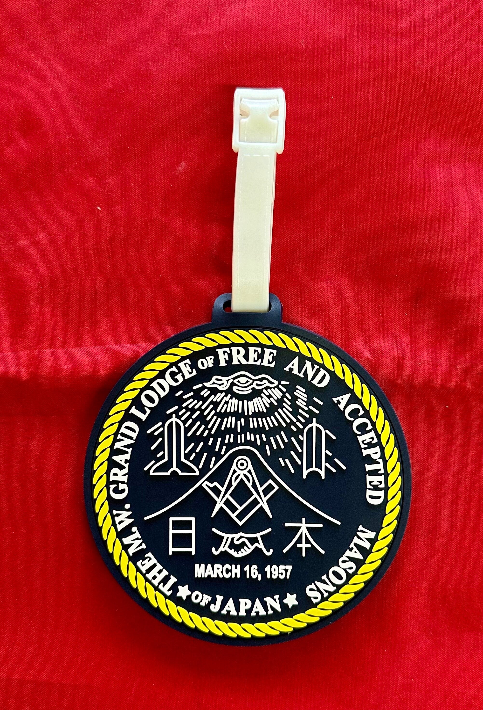 Yokosuka Lodge No.20 & Grand Lodge og Japan PVC Luggage Tag.