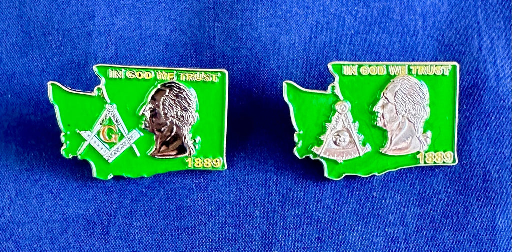 State FL TX WV Lapel Pin