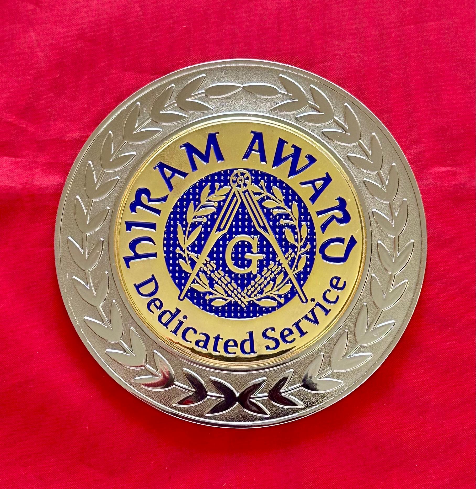 Customize Desk Display Masonic Plate. MM/PM/HA/25 Yrs
