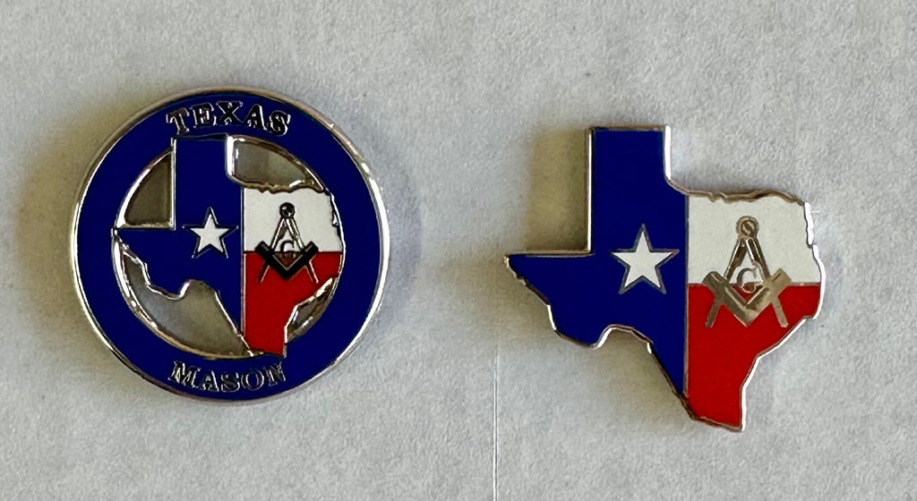 State FL TX WV Lapel Pin