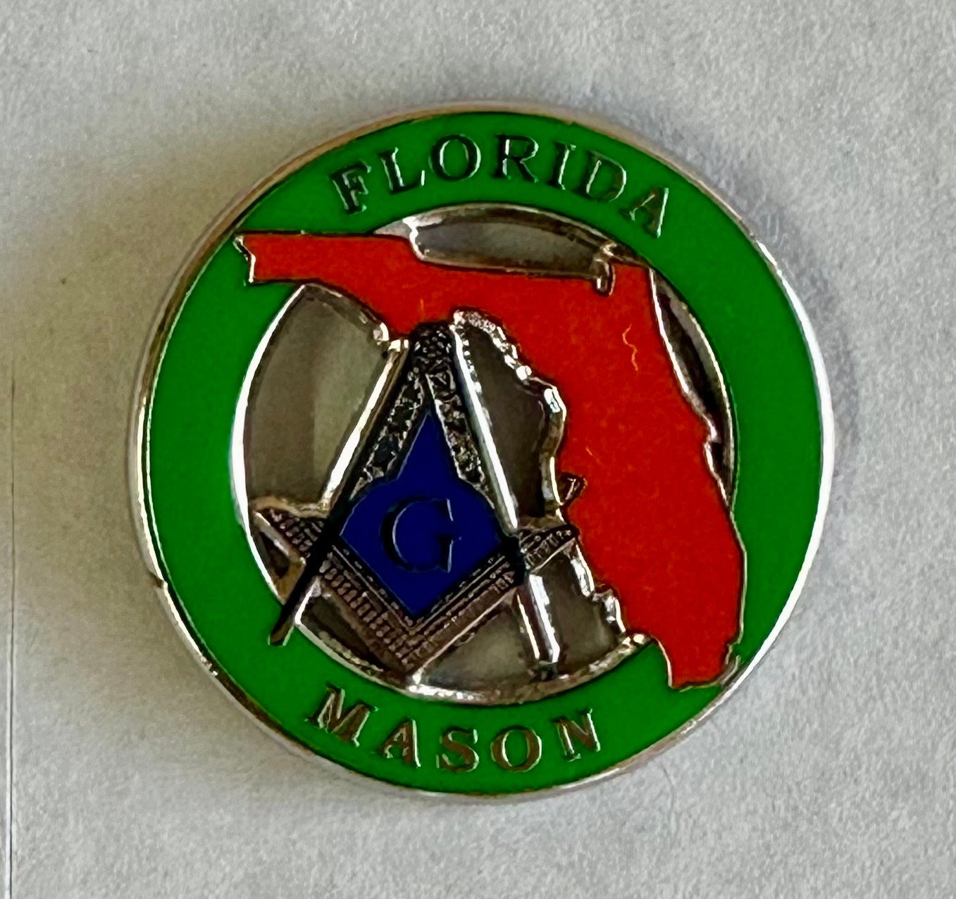 State FL TX WV Lapel Pin