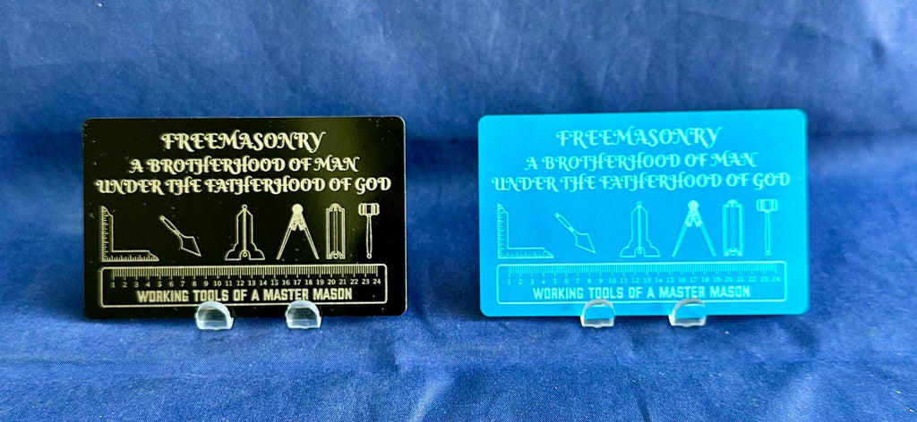 Masonic Metal Card