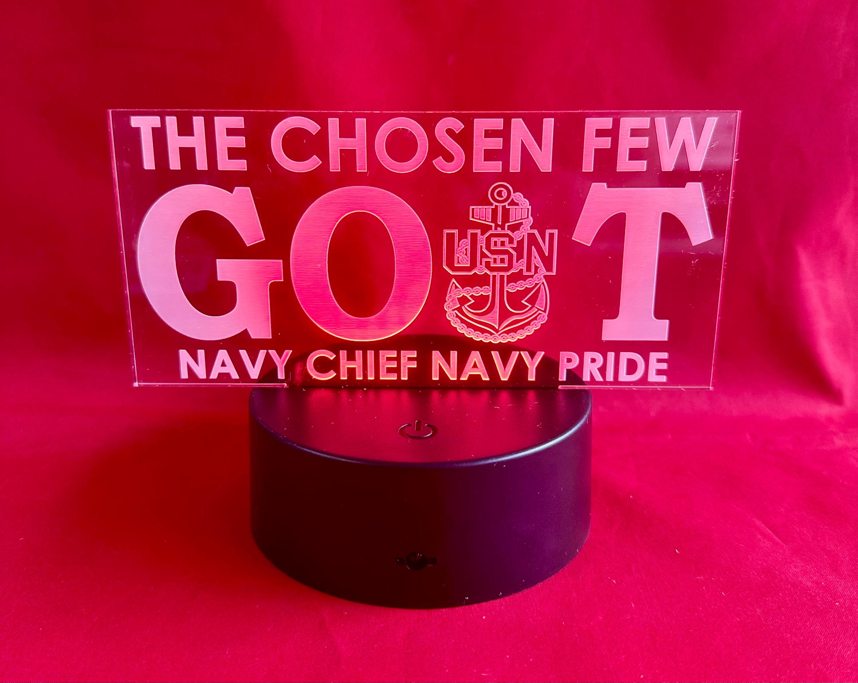 LED GOAT Chief Senior Chief Master Chief Desk Lamp.