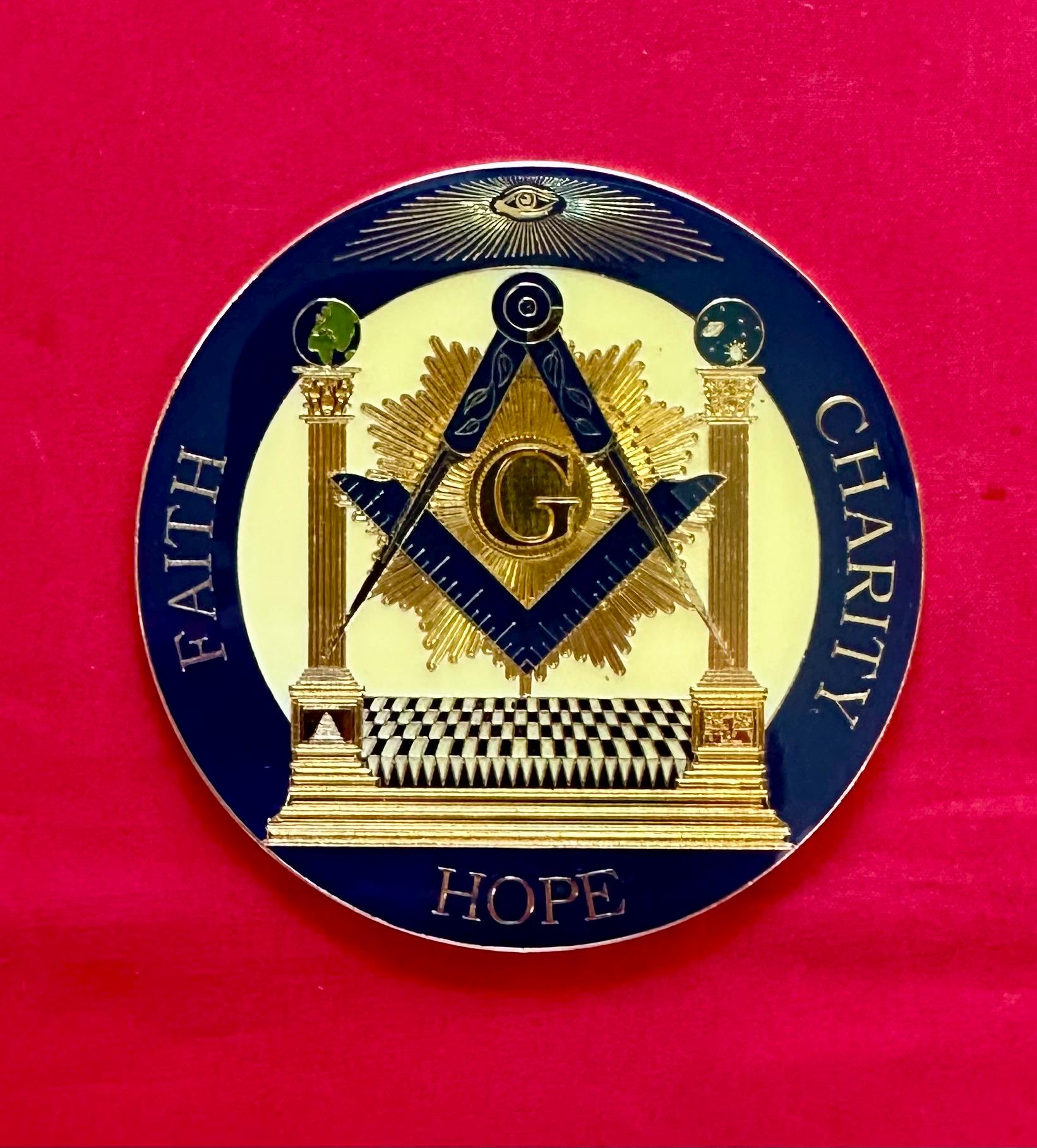 Customize Masonic Coin Back. MM/PM