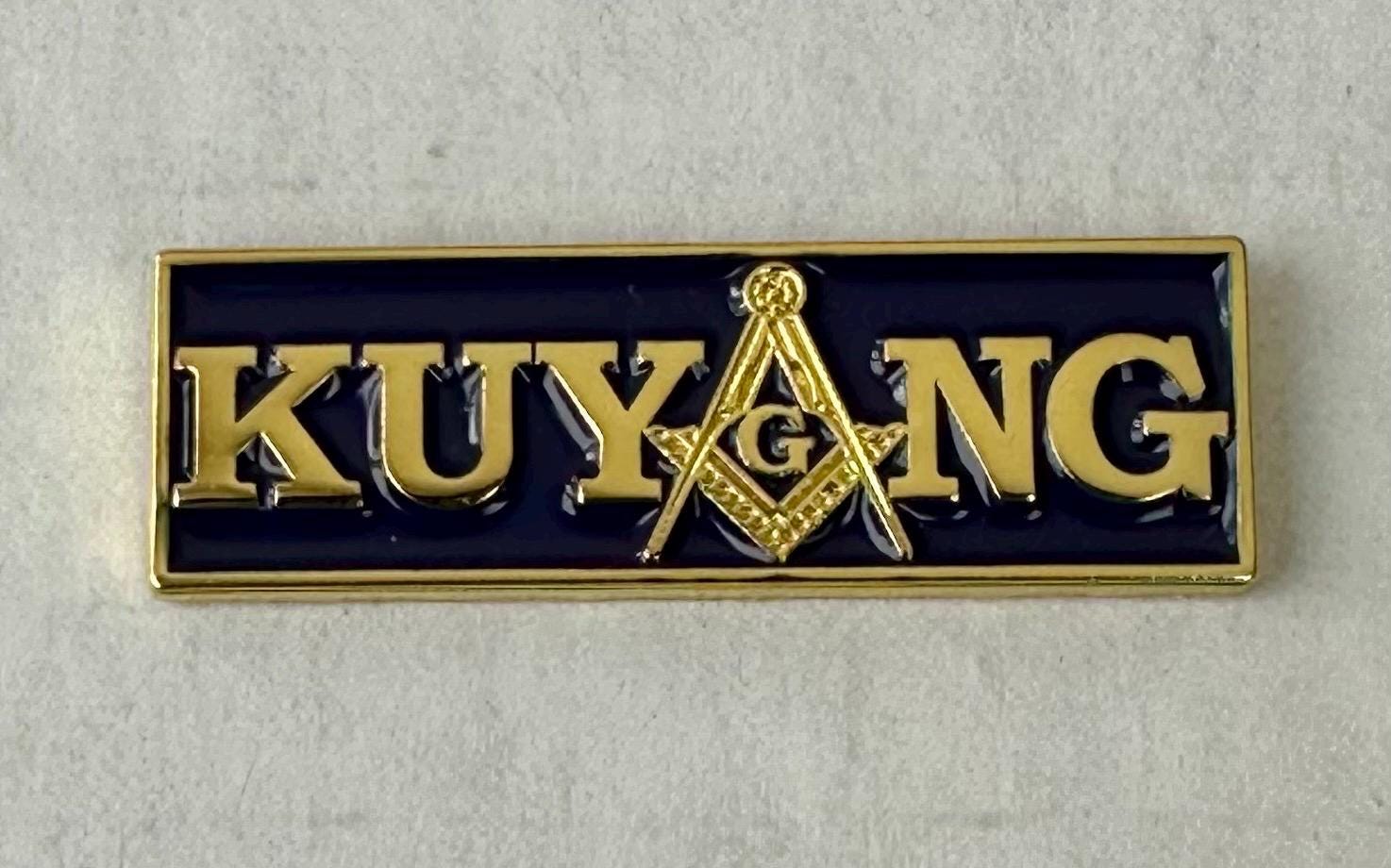 Philippines/US Flag & KUYANG Masonic Lapel Pin