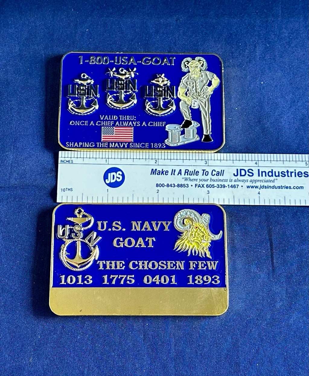 Personalized Credit Card Style Coin for U.S. Navy Chief Petty Officer Class 132/FY26 Selects Sponsors and Leads. Message us the name & rate.