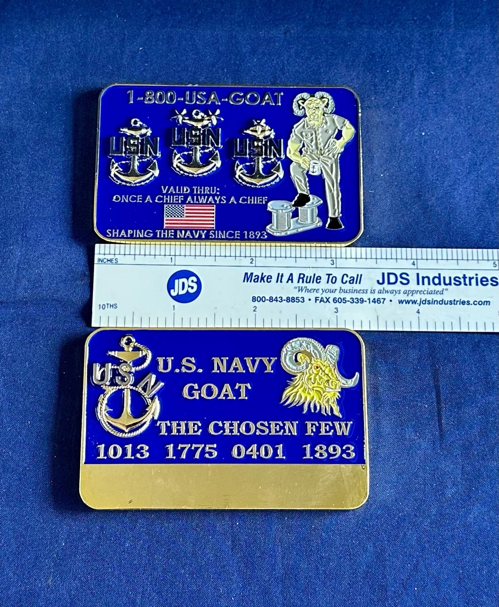 Personalized Credit Card Style Coin for U.S. Navy Chief Petty Officer Class 132/FY26 Selects Sponsors and Leads. Message us the name & rate.