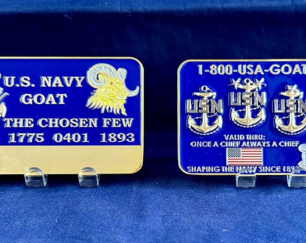 Personalized Credit Card Style Coin for U.S. Navy Chief Petty Officer Class 132/FY26 Selects